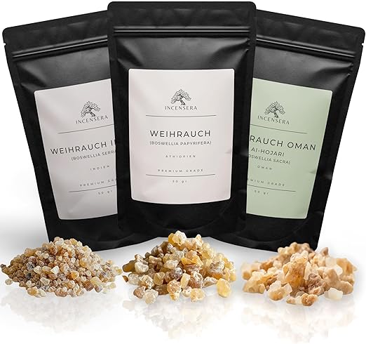 Weihrauch Set 2 – Räucherharze aus Oman, Äthiopien & Indien