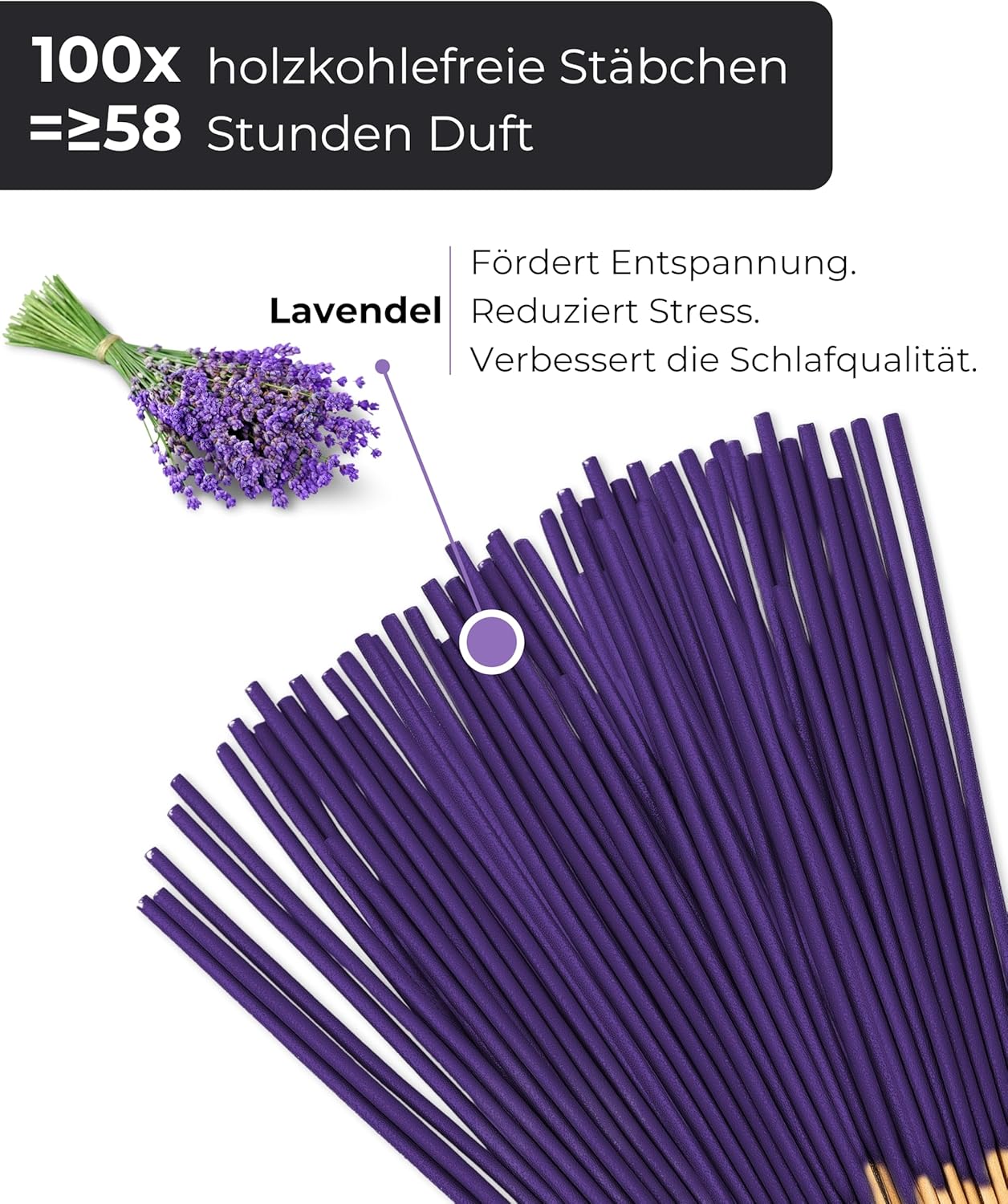 Räucherstäbchen Lavendel