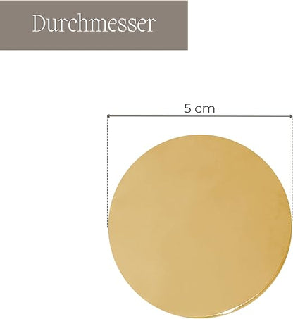 Replacement plate, gold – 5 cm brass incense plate