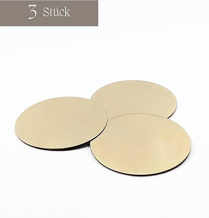 Replacement plate, gold – 5 cm brass incense plate