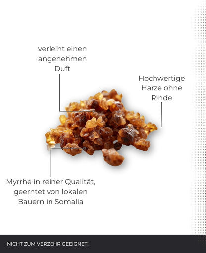 Incensera Myrrhe Räucherharz – 50 g Naturreines Harz