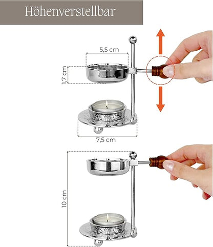 Silver Incense Burner with Sieve