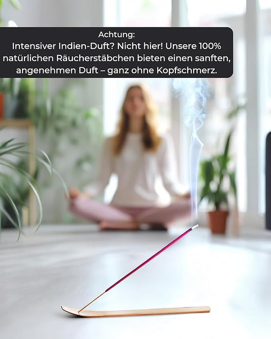 Incense Stick Set - 100 Incense Sticks (5x20) - Sandalwood, Lavender, Frankincense, Myrrh & Sage