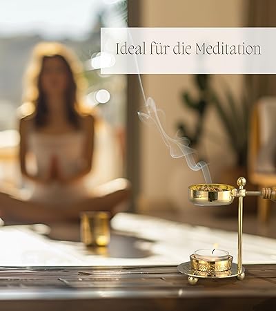 Gold Incense Burner with Sieve