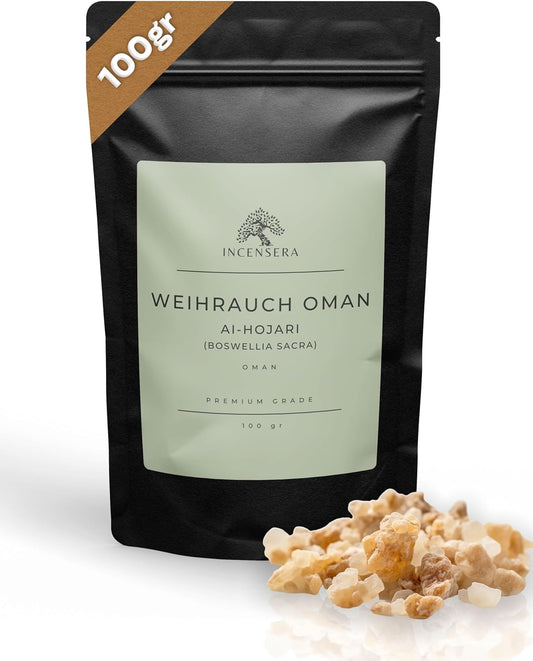 Weihrauch Oman – 100 g Naturreines Baumharz zum Räuchern | Hochwertiges Räucherwerk & Frankincense