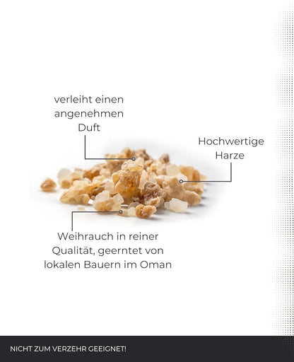 Weihrauch Oman 100 g – Naturreines Baumharz zum Räuchern & Meditieren