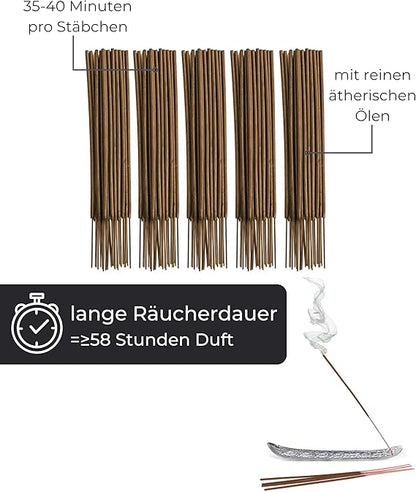 Räucherstäbchen – 100 Incense Sticks Mix (Zitronengras, Minze, Geranie, Nelke, Zimt)