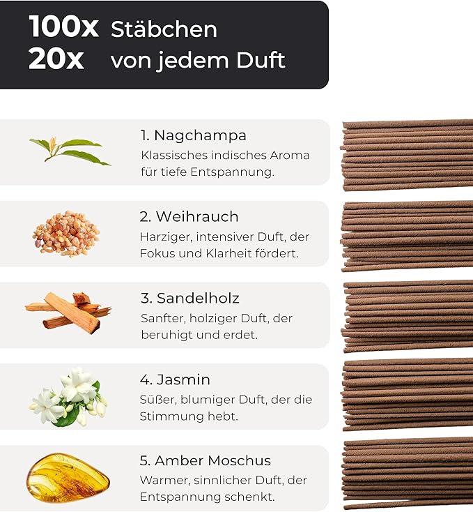Indische Räucherstäbchen Nagchampa