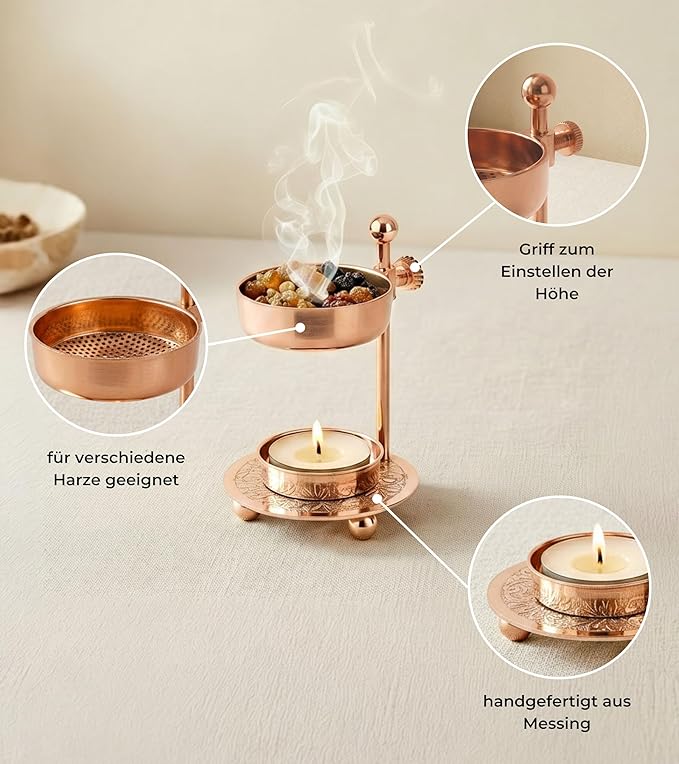 Räucherstövchen Roségold