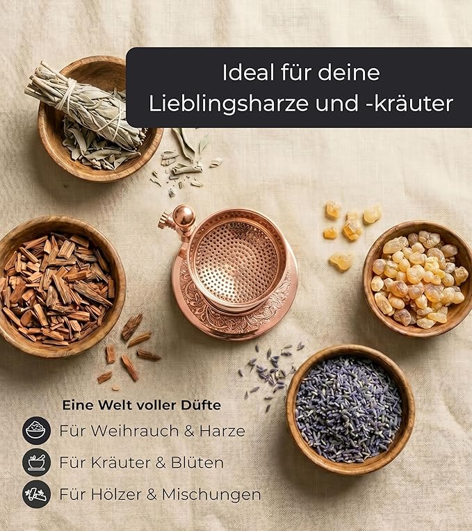 Räucherstövchen Roségold