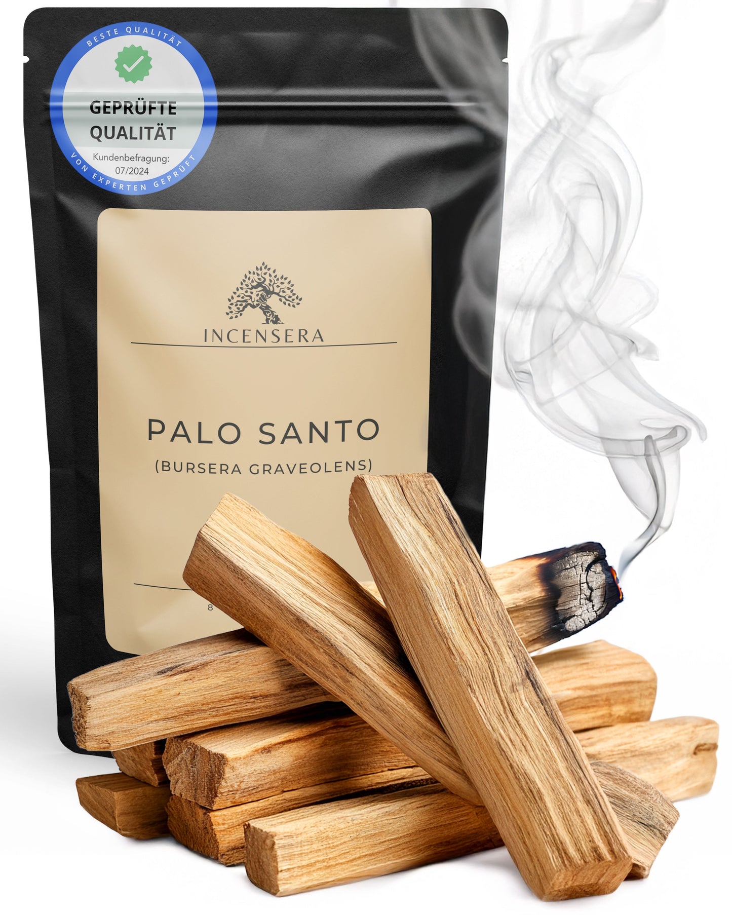 Incense Holder Palo Santo Incense Wood – 8 Fragrant Sticks of Holy Wood