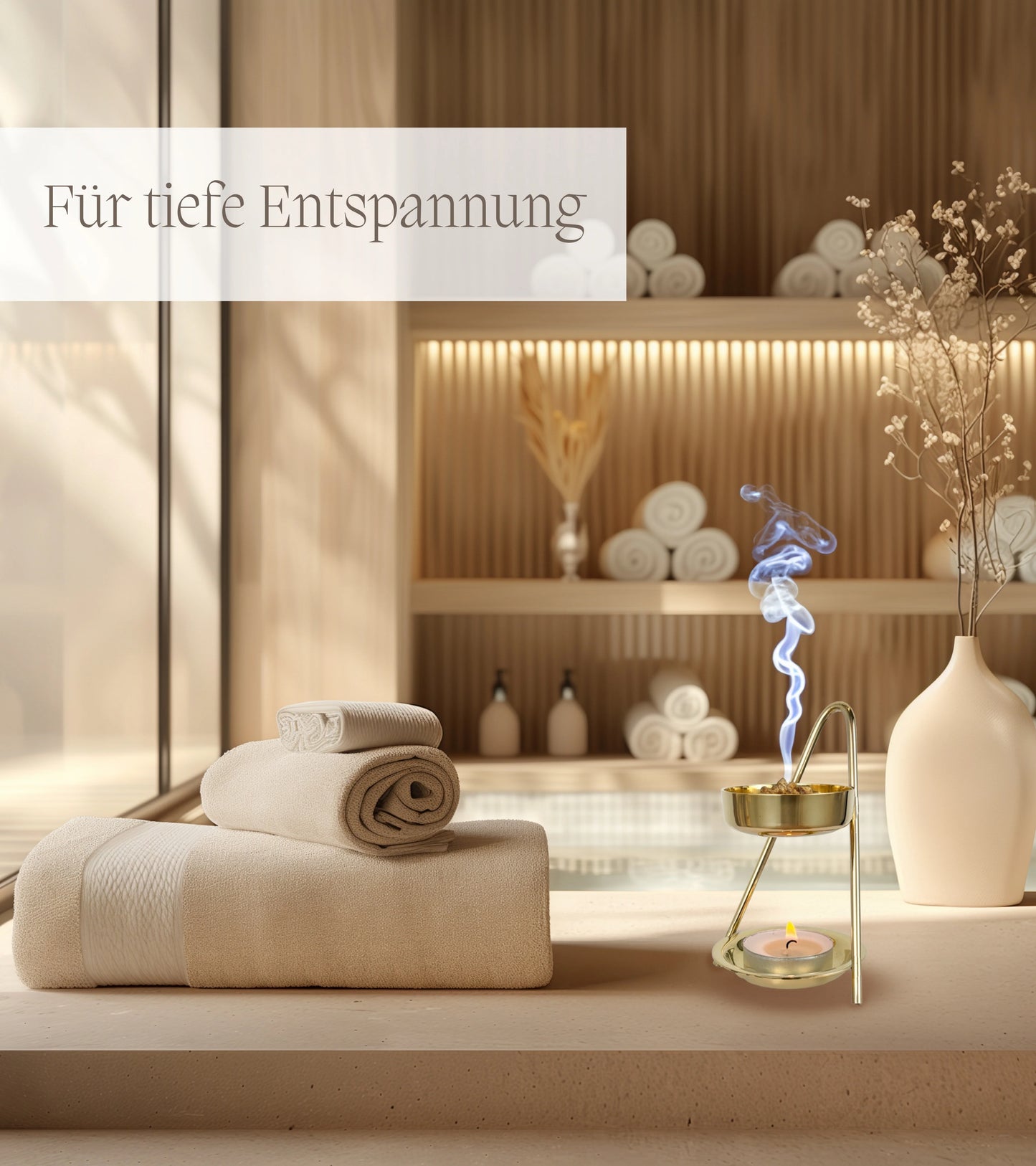 Goldenes Räuchergefäß mit Sieb