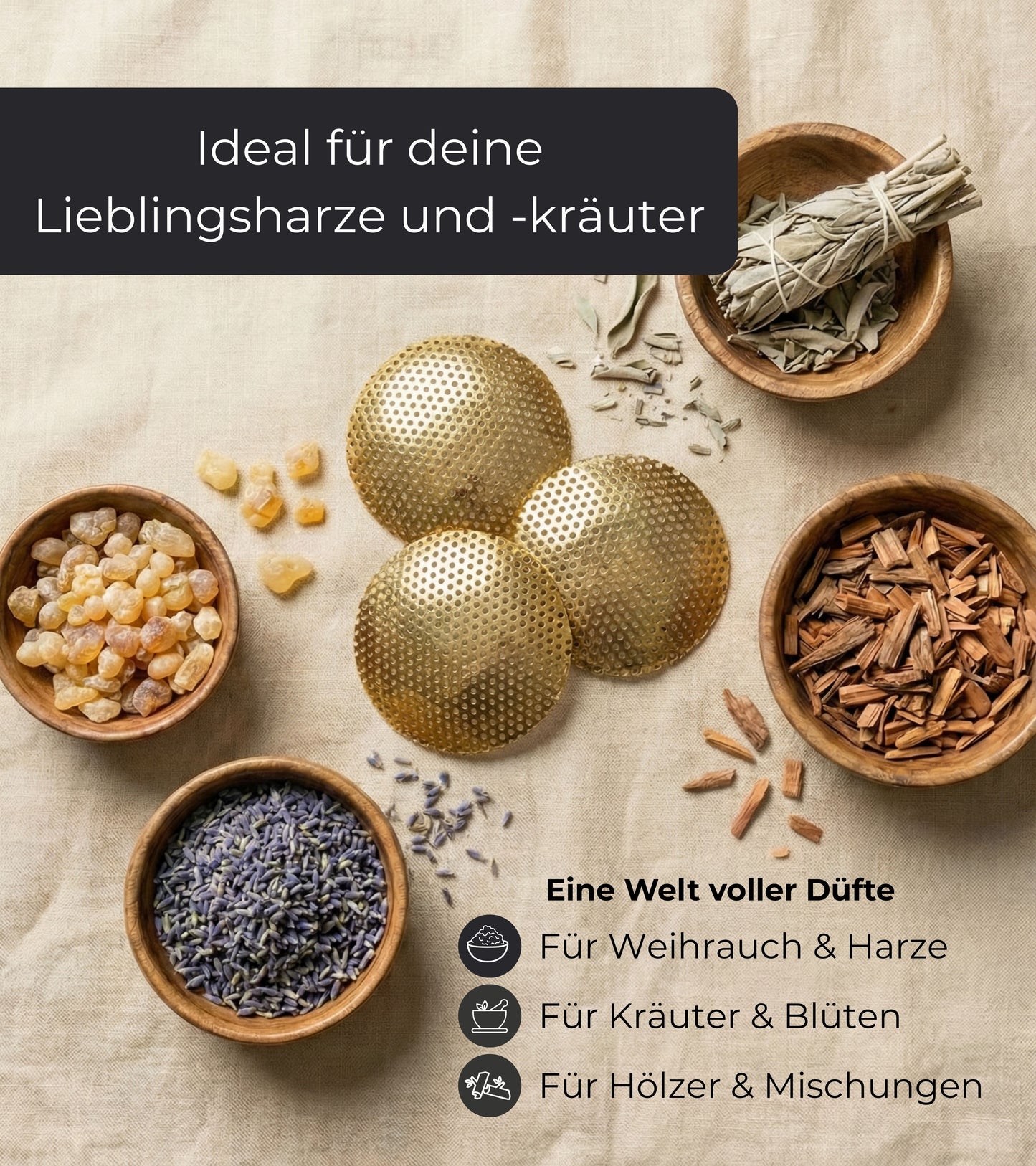 Ersatzsieb Gold 3St