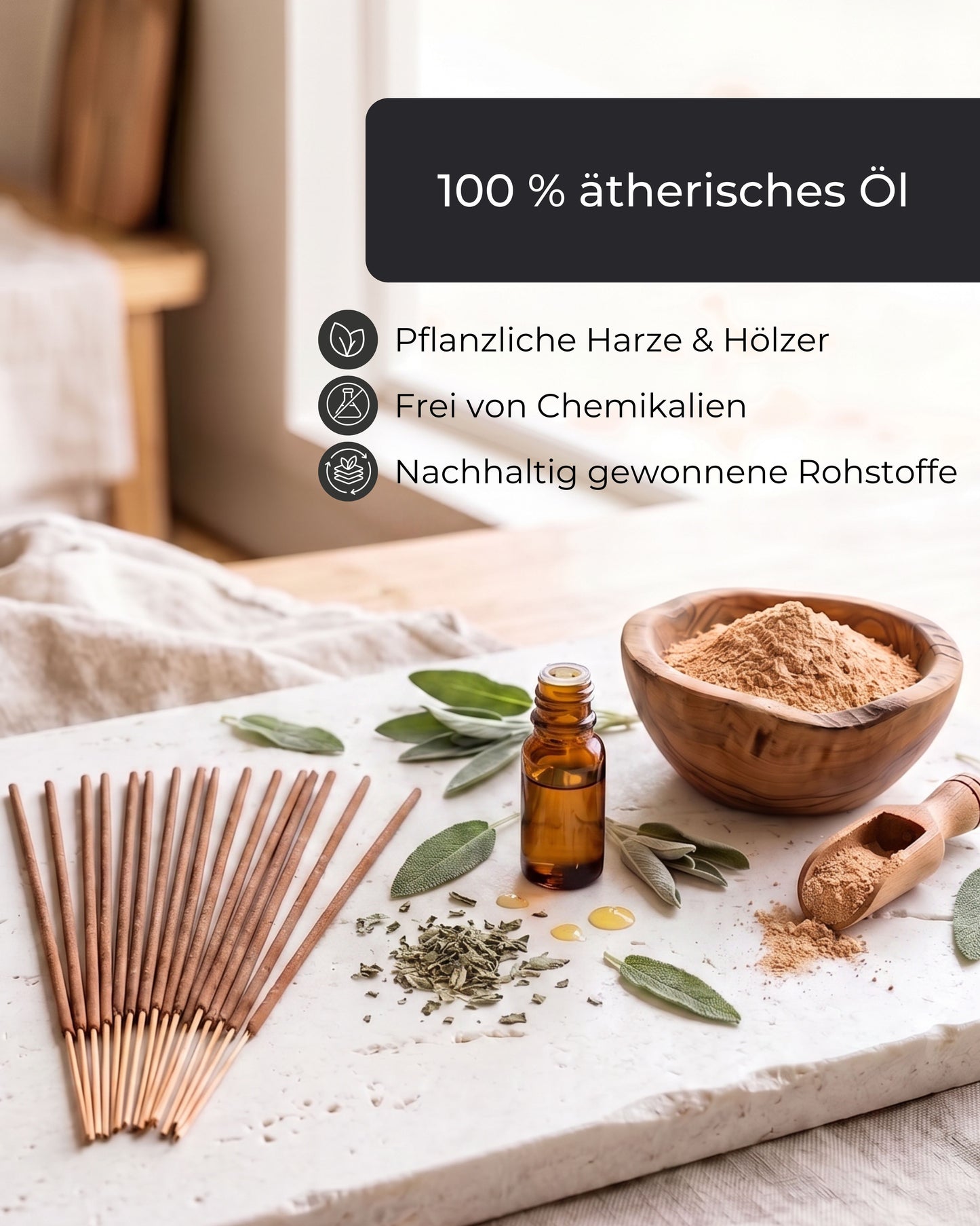 Natural Sage Incense Sticks - 100 Sticks