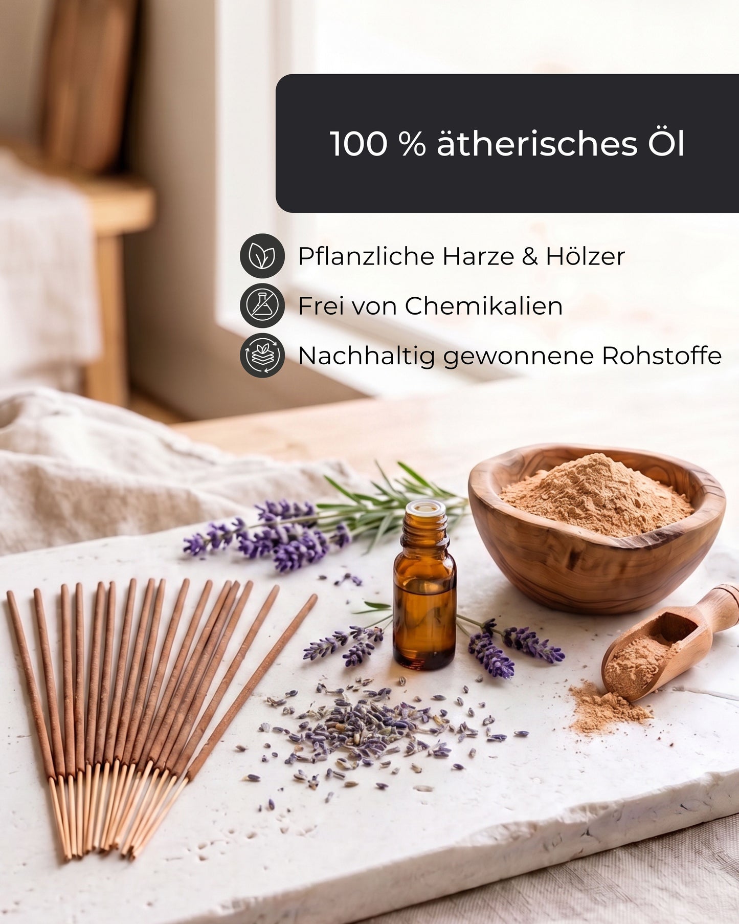 Räucherstäbchen Lavendel