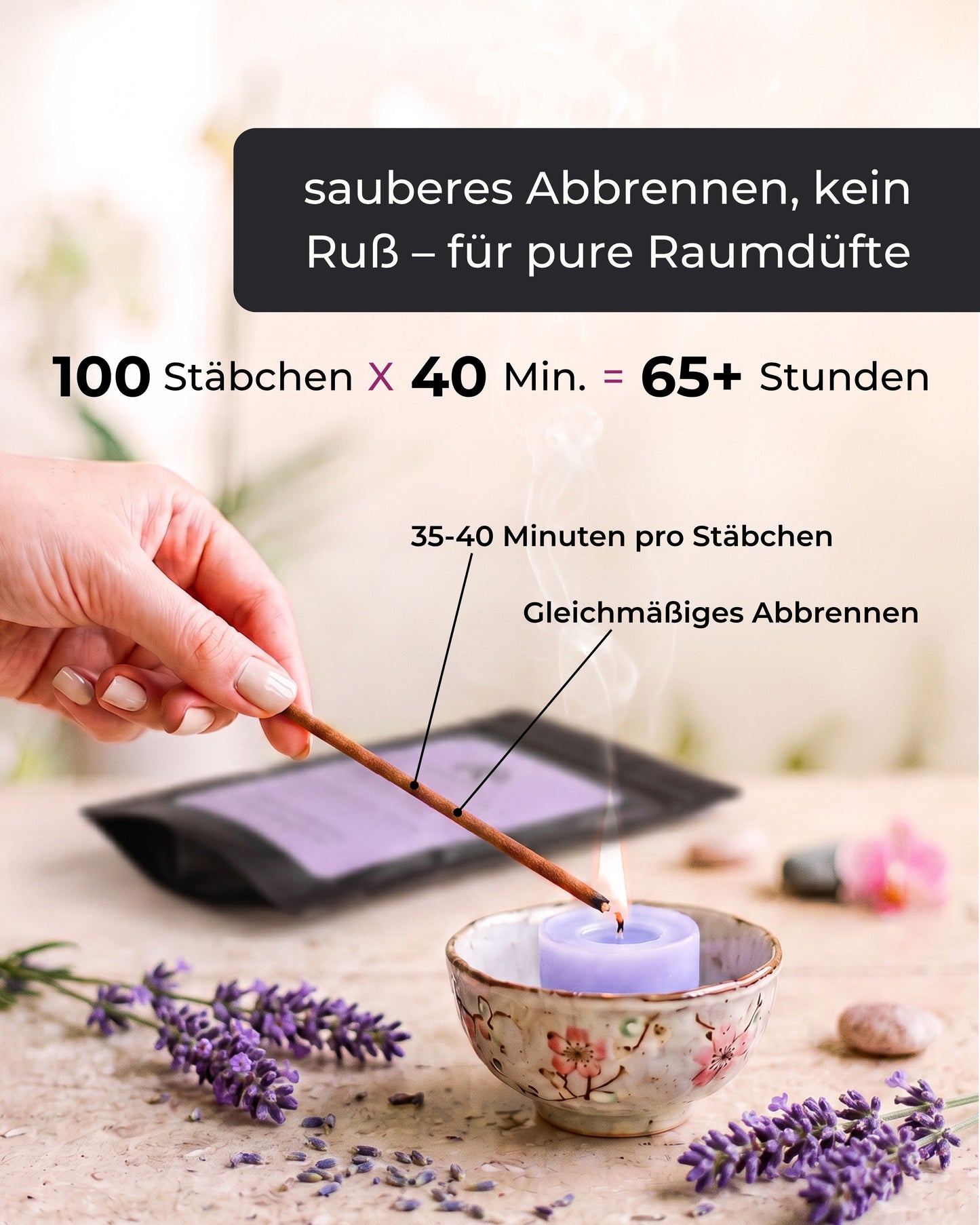 Räucherstäbchen Lavendel