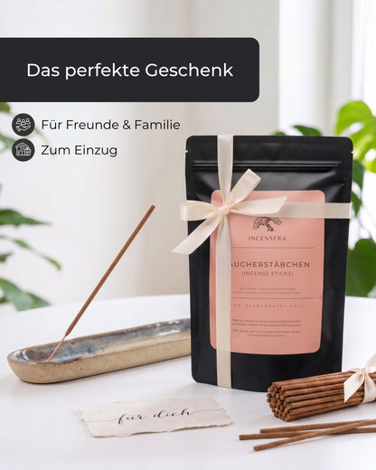 Incense Sticks Set 100 Pieces – 5 Scents: Sea Salt Lavender, Sage Eucalyptus, Sandalwood Rose, Osmanthus Agarwood & Frankincense Orange Blossom