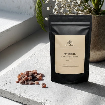 Incensera Myrrhe Räucherharz – 50 g Naturreines Harz