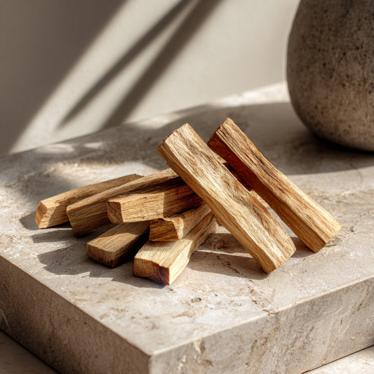 Incensera Palo Santo Räucherholz | 8 duftende Stäbchen (10 cm) aus natürlichem Heiligem Holz