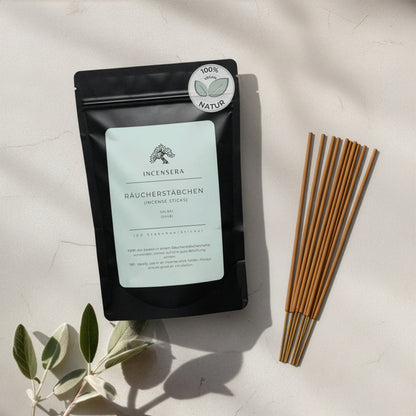Natürliche Salbei Räucherstäbchen – 100 Sticks