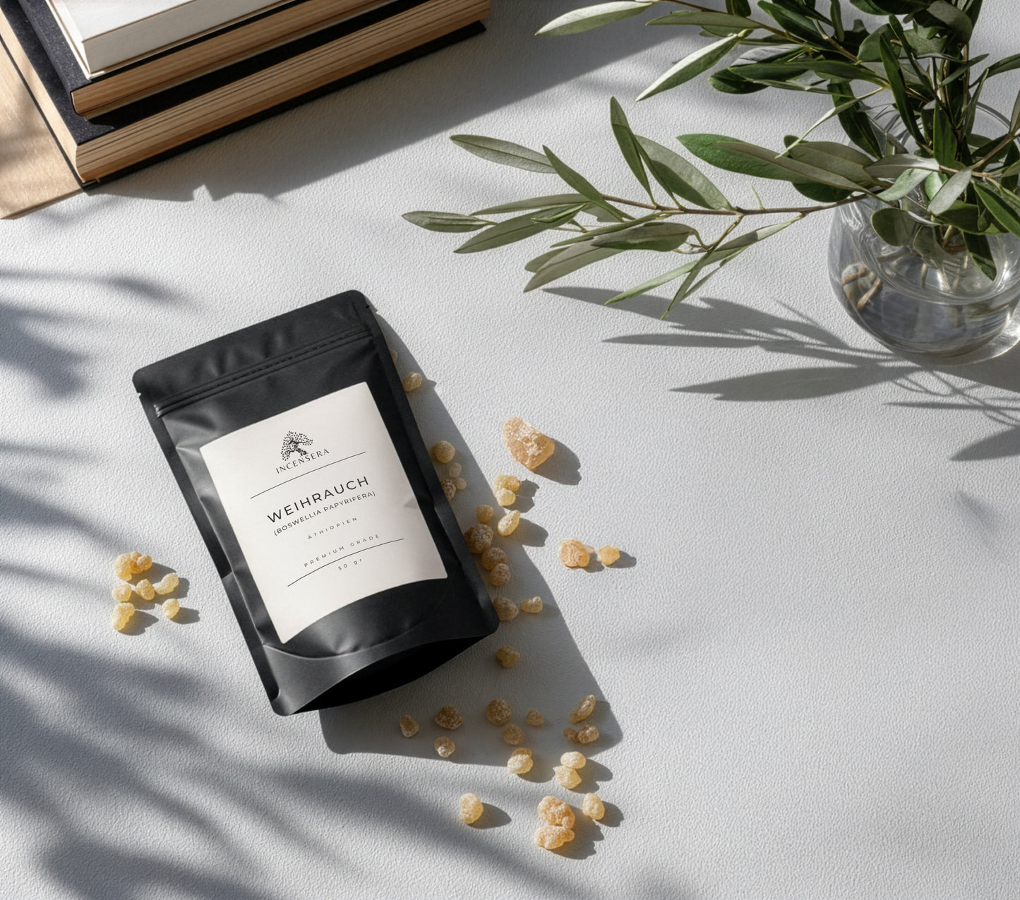 Weihrauch Äthiopien 50 g – Naturreines Boswellia Harz, Kirchenweihrauch & Räucherwerk